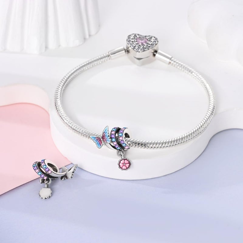 Hapour Store 925 Sterling Silver Charms for Bracelets Necklace European Jewelry Pendant Beads Charm for Women Mom - Image 2